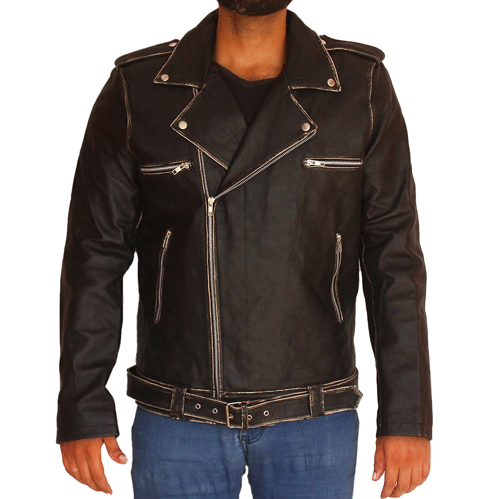 Men's Halloween cowhide leather jacket, photo 2