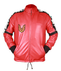 Smokey and the Bandit red faux leather biker jacket for men