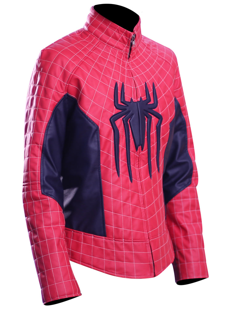 Spider-Man blue faux leather jacket, photo 2