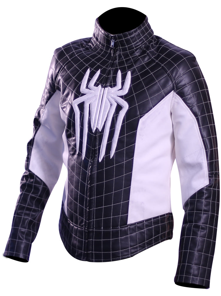 Spider-Man black genuine leather jacket, photo 2