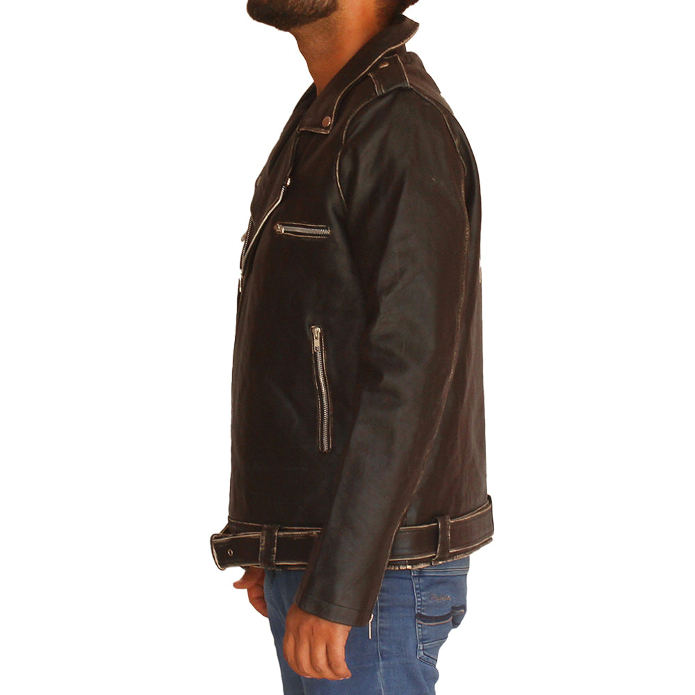 Men's Halloween cowhide leather jacket, photo 3