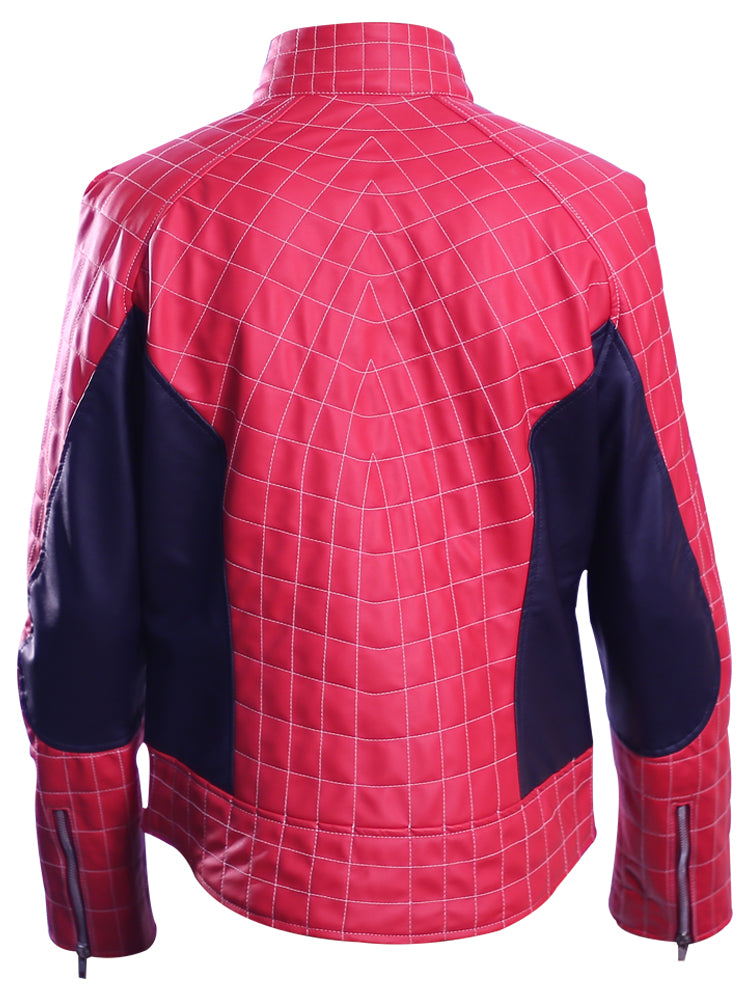 Spider-Man blue faux leather jacket, photo 3