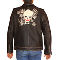 Men's Halloween cowhide leather jacket