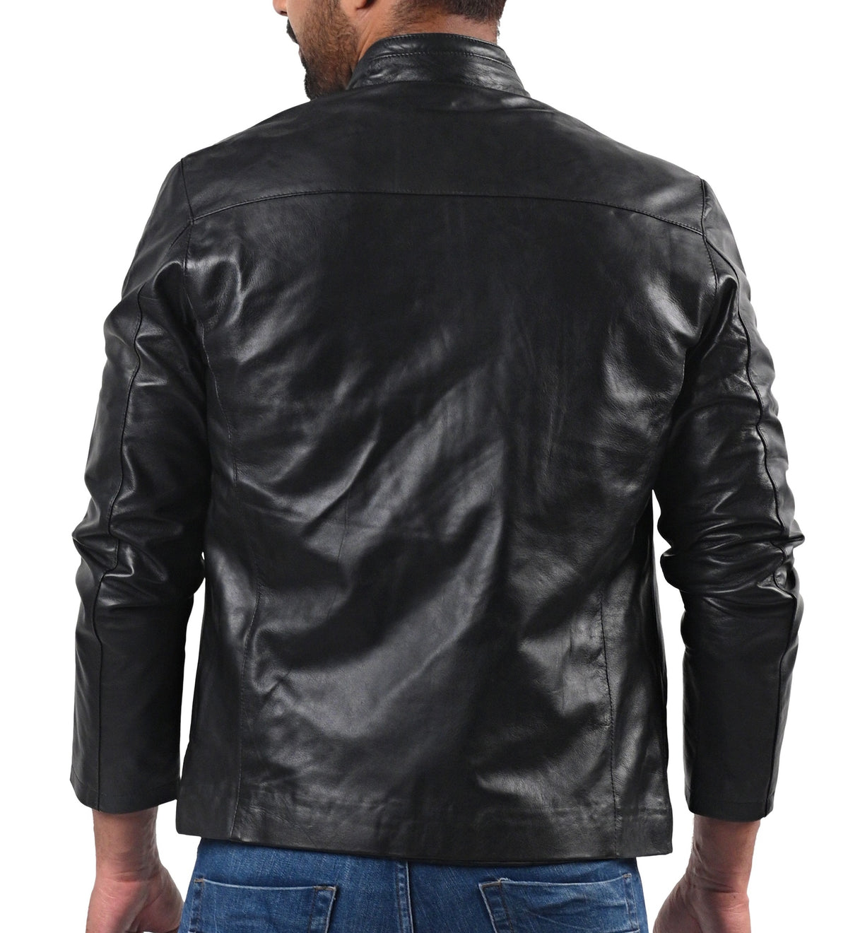 The Joker Halloween black sheepskin jacket, photo 2