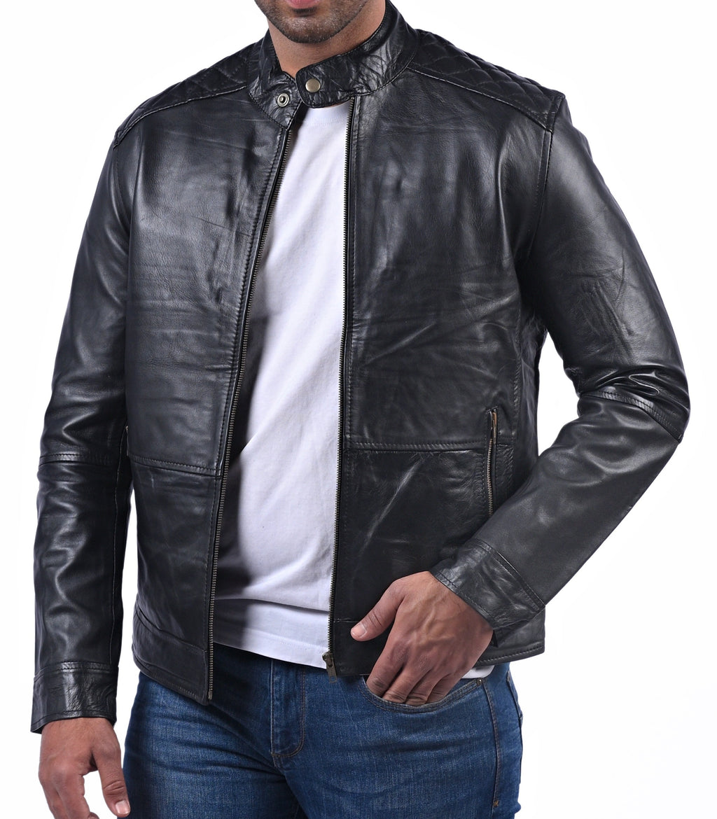 American flag skull print black sheepskin jacket, photo 2