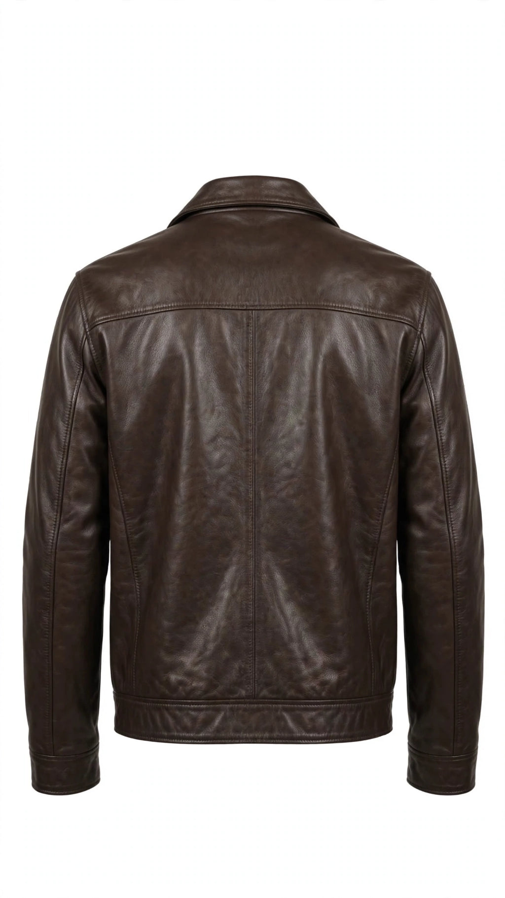 Arvo Heritage dark chocolate brown cowhide bomber jacket for men, photo 4