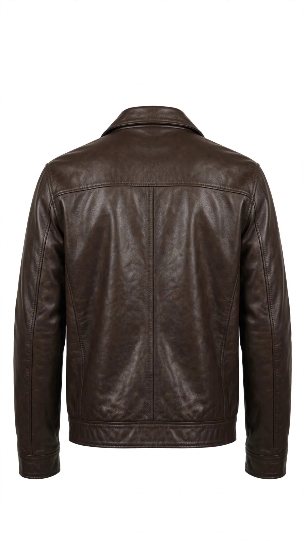 Arvo Heritage dark chocolate brown cowhide bomber jacket for men, photo 4