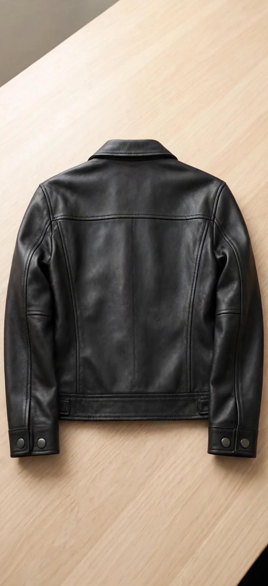 Black Vintage Moto Leather Jacket | 100% Genuine Leather | ARVO