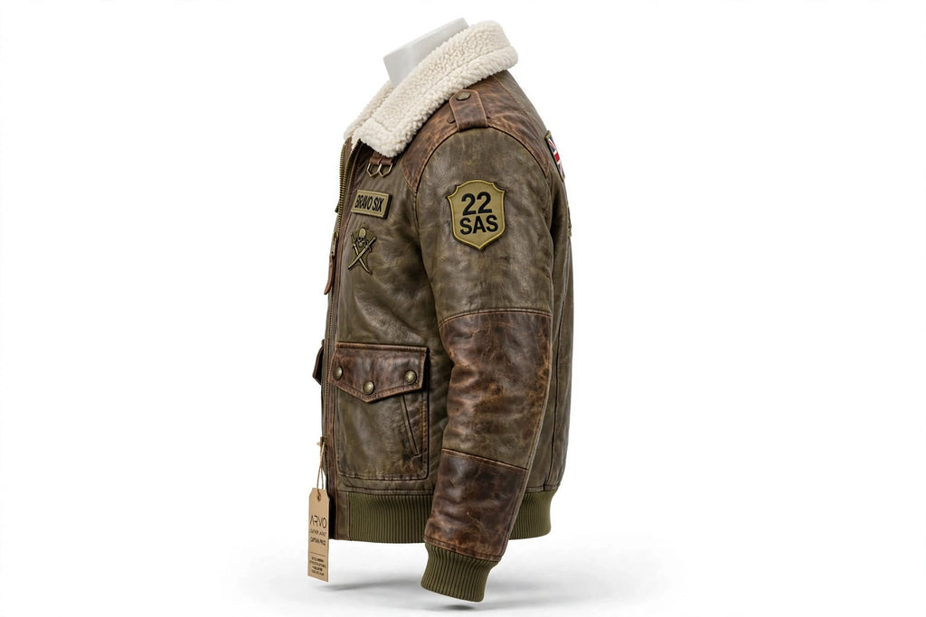 Captain Price COD 4 Tactical Bomber Leather Jacket - Bravo Six 22 SAS