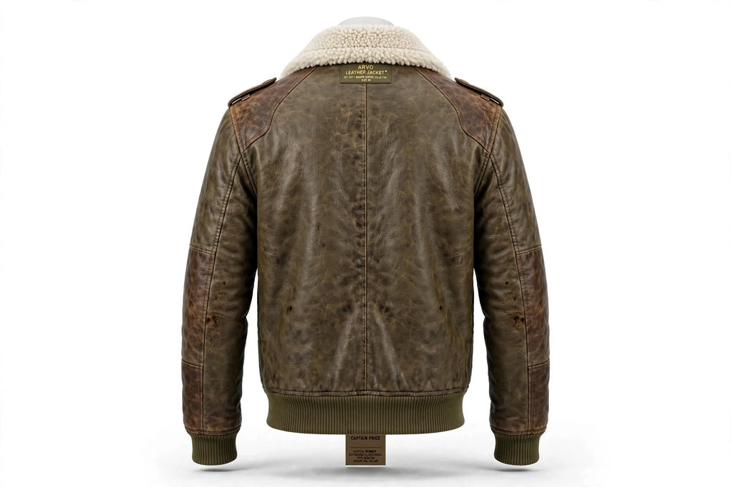 Captain Price COD 4 Tactical Bomber Leather Jacket - Bravo Six 22 SAS