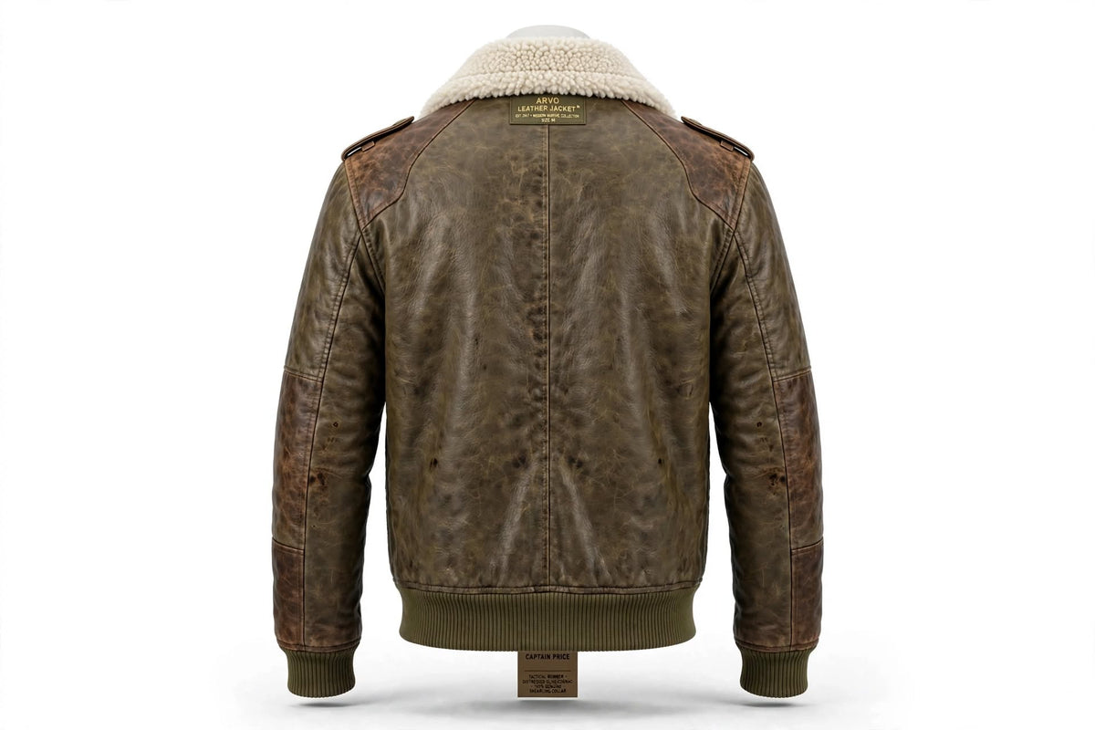 Captain Price COD 4 Tactical Bomber Leather Jacket - Bravo Six 22 SAS