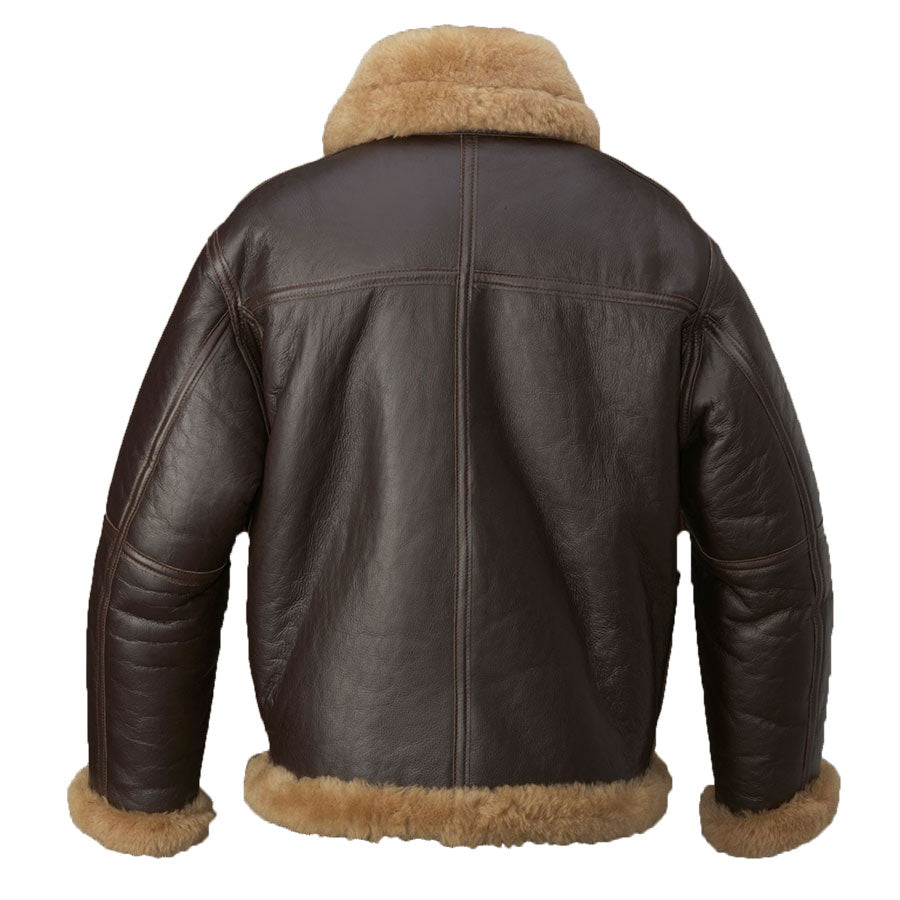 Aquaman Arthur Curry brown sheepskin leather jacket for men, photo 2