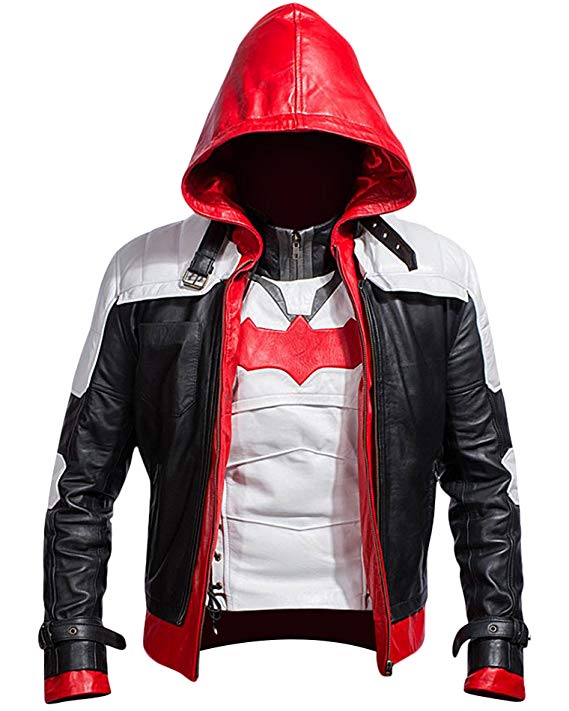 Batman Arkham Knight Red Hood hooded red jacket for men