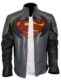 Batman Vs Superman jacket for men with padded shoulders and stand collar