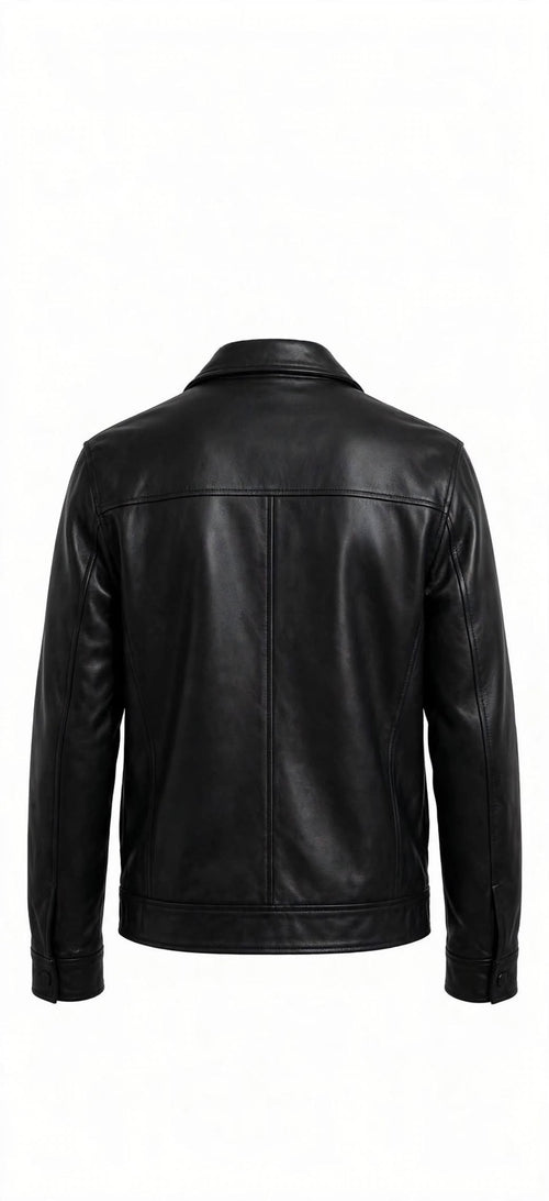 Arvo Mason Trucker Leather Jacket