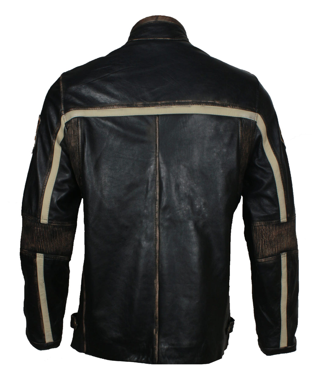Men's Ride Speed Metal black leather biker jacket, photo 2