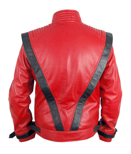 Michael Jackson Thriller red genuine leather jacket, photo 2