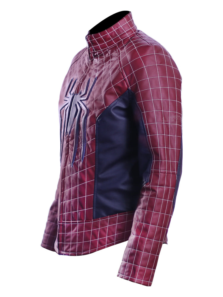 Spider-Man black faux leather jacket, photo 2