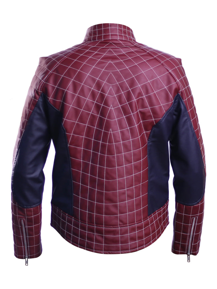 Spider-Man black faux leather jacket, photo 3