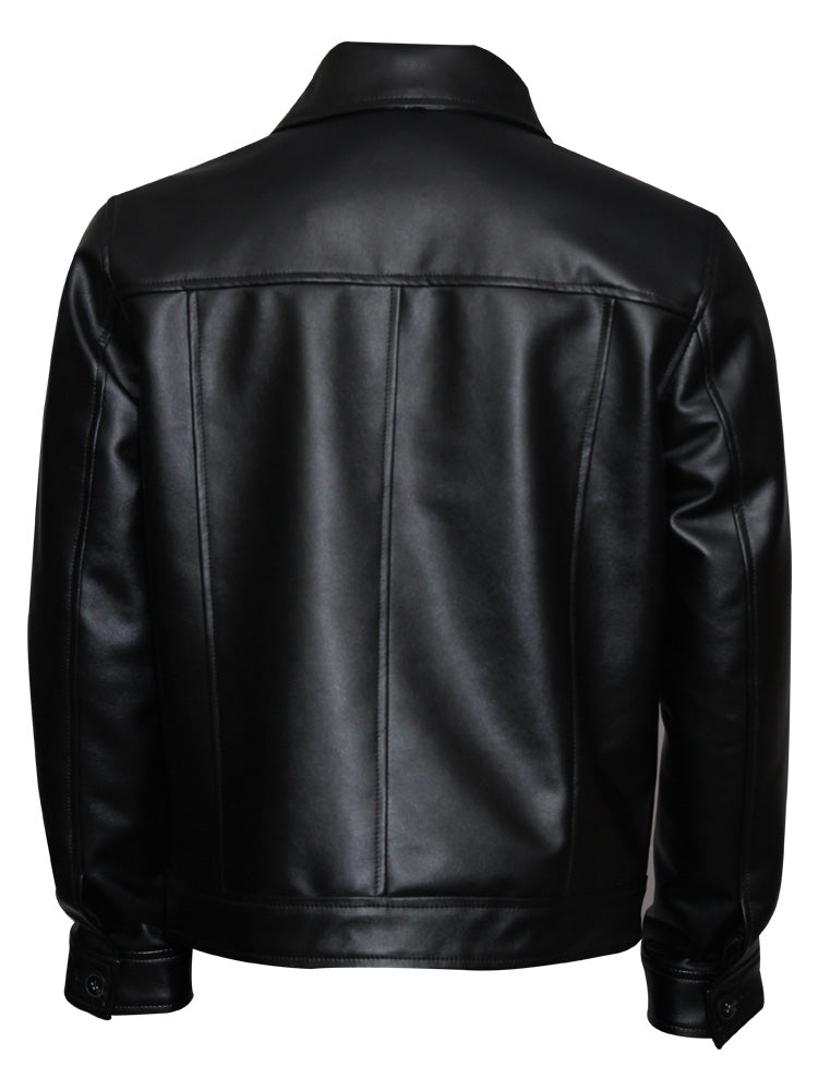 Elvis Presley black leather jacket for men, photo 3