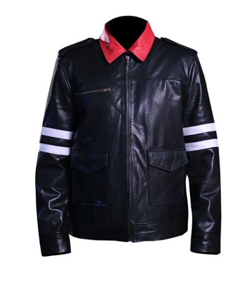 Alex Mercer black genuine leather jacket for men