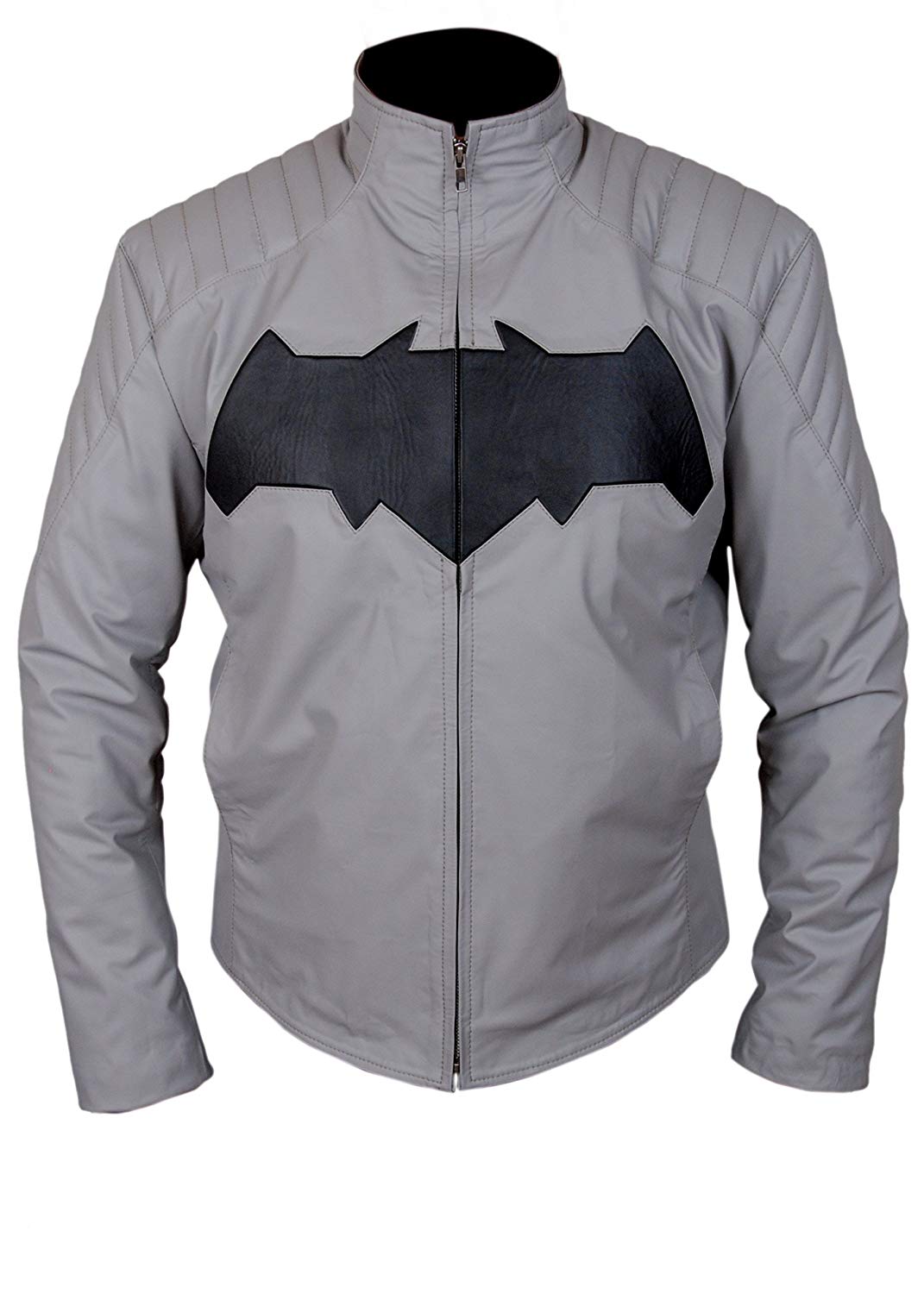 Batman Dawn of Justice grey jacket for men with padded shoulders
