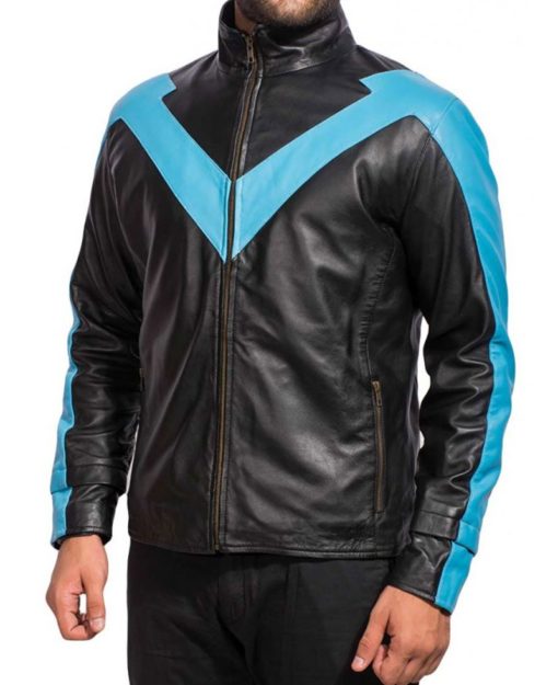 Nightwing Dick Grayson black and blue jacket, photo 2