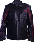 Prototype 2 James Heller black and maroon faux leather jacket for men