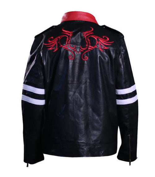 Alex Mercer black genuine leather jacket, photo 2
