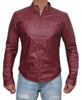 Superman Smallville red jacket for men with S logo
