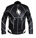The Flash Zoom black jacket for men with stand-up collar