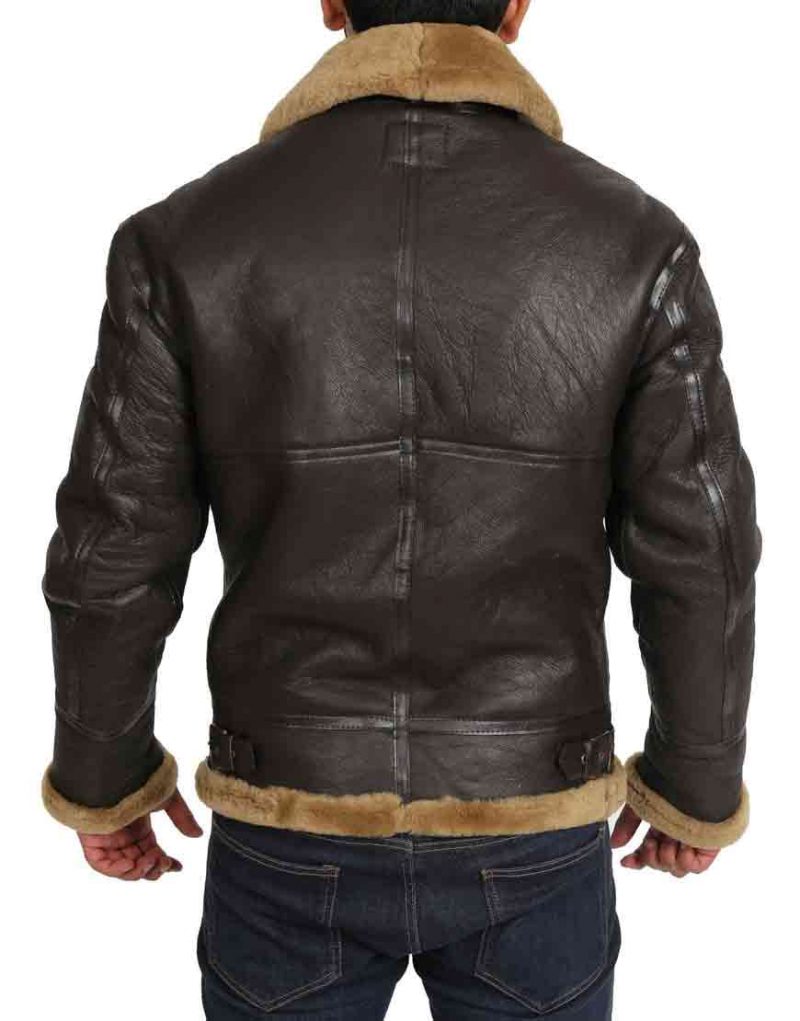 Tom Hardy Dunkirk Farrier black leather jacket, photo 2