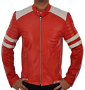 Tyler Durden Fight Club black cowhide leather jacket for men